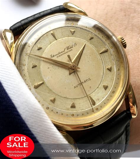 iwc solid gold watch